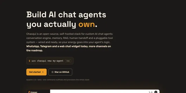 Chasqui - Stack Open Source de Agentes IA